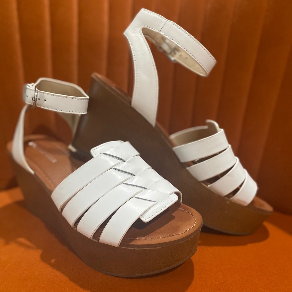 Sling-back Mark Fisher platform wedge